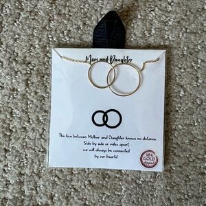 Gold Dipped Mother Daughter Necklace Set